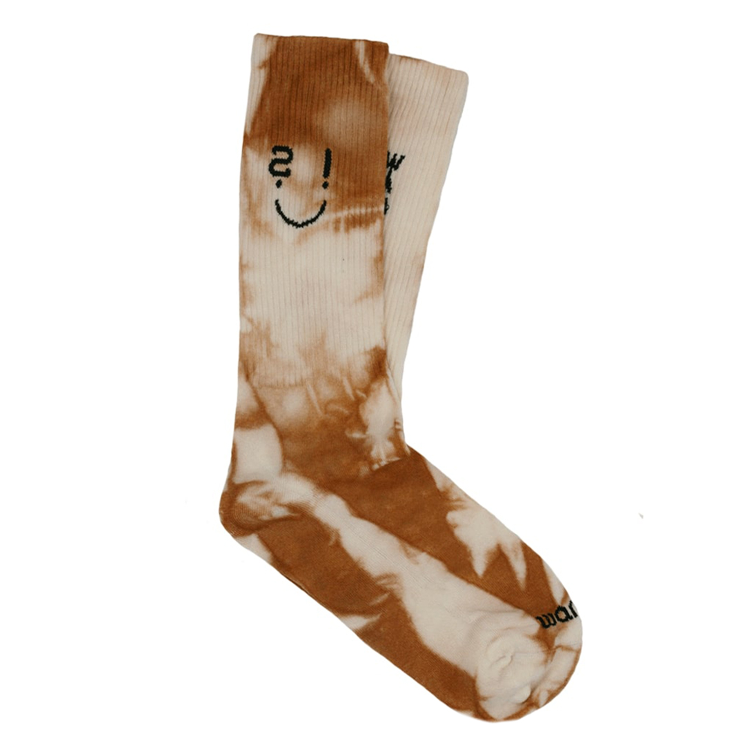 Crew Tie Dye Beige Socks