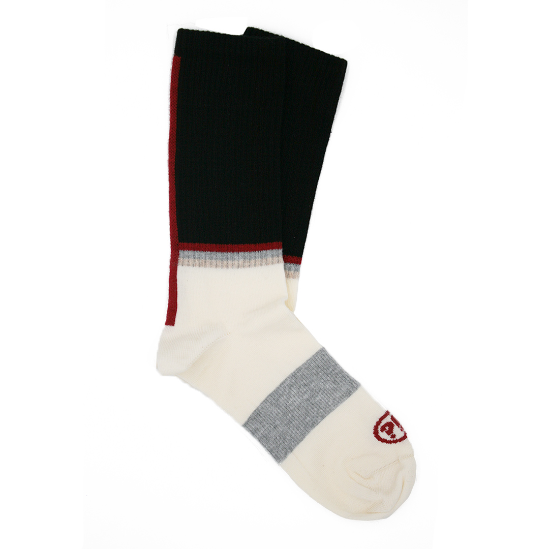 Gradient Stripe Bordo Socks