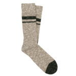 Flamed Stripes Beige Socks